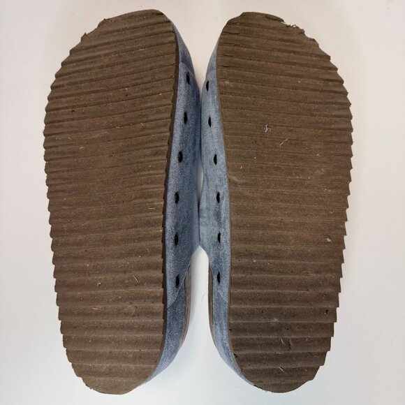 Hey Girl by Corkey's Blue Suede Platform Slip On Slide Sandals Women's 9 - Picture 9 of 10